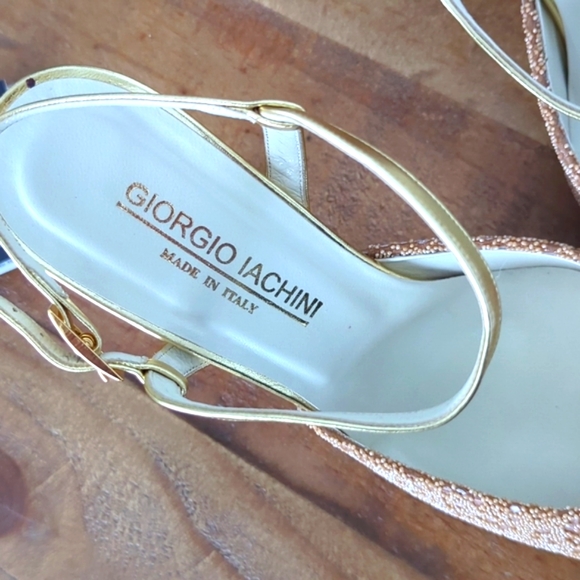 FINAL SALE 🆕🌿GIORGIO IACHINI ANKLE STRAP HEELS🌿 - Picture 6 of 14